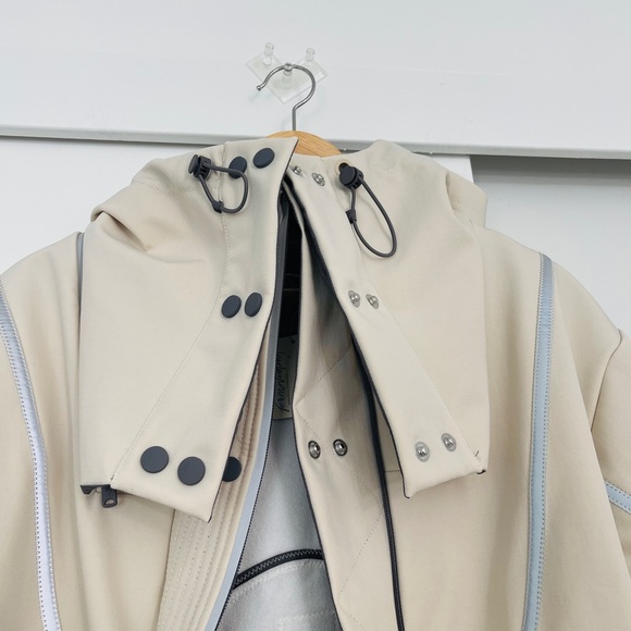 NWT Free People Moon Magic Reflective Rain Parka Jacket Coat Size Small - Picture 5 of 9